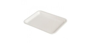 BANDEJA ISOPOR BR3 RASA BRANCA PC C/100UN