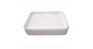 BANDEJA ISOPOR R5 (S18) RASA BRANCA C/100UN