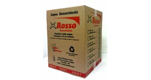 CAIXA COPO 180ML TRANSPARENTE ROSSO C/2500UN (25X100)