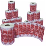 ETIQUETA LACRE DELIVERY C/1000UND (10MMX40MM)