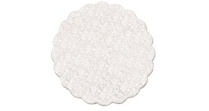 FUNDO RENDADO DECORADO REDONDO BRANCO N28 C/100UN