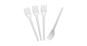 CAIXA GARFO SOBREMESA BRANCA STRAWPLAST (20X50)