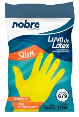 LUVA DE BORRACHA LATEX AMARELA NOBRE G