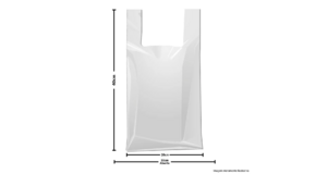 CAIXA SACOLA BRANCA 30X40 ROSSO SEGUNDA LINHA C/1000UN