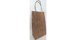 SACOLA KRAFT FLORAL12X22X7CM UNITÁRIO